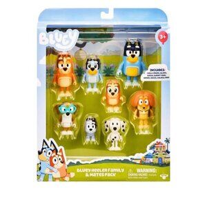 Bluey Heeler Family & Mates Pack Chilli Bingo Bandit Honey Socks Chloe Indy New